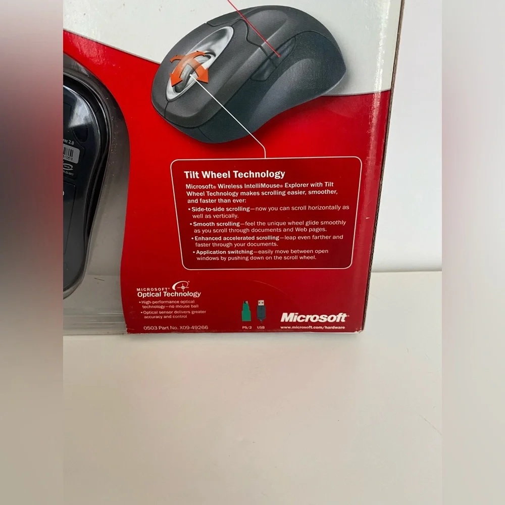 Microsoft Wireless IntelliMouse Explorer Tilt Wheel New